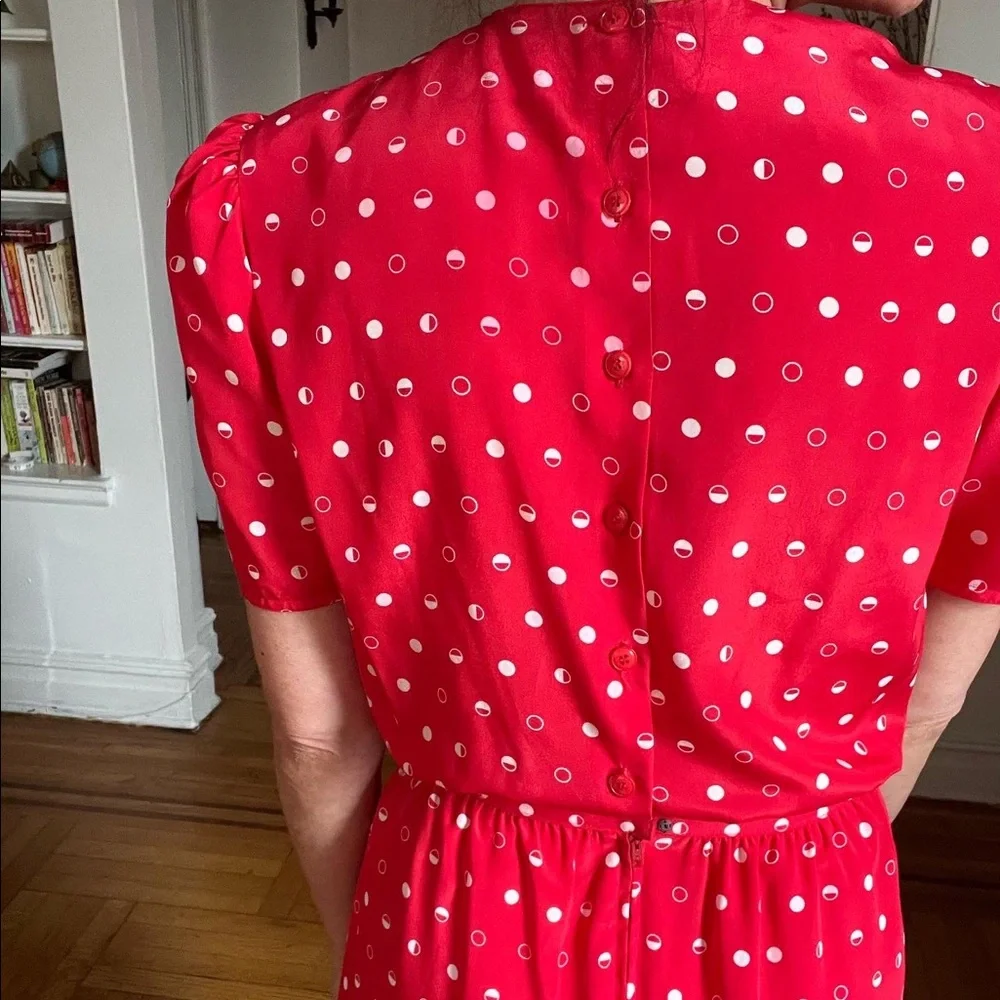 Vintage Petites For Maggy sz 6. Puff sleeves with little shoulder pads. Adorable - Picture 6 of 10